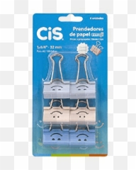 Prendedor Cis Emoji Binder Clips 034 Mm - De Papel Pastel