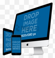 Download Hd Iphone Ipad Mockup Png Transparent Png Image - Ipad Iphone Imac Mockup Emoji,Emojis On Ipad