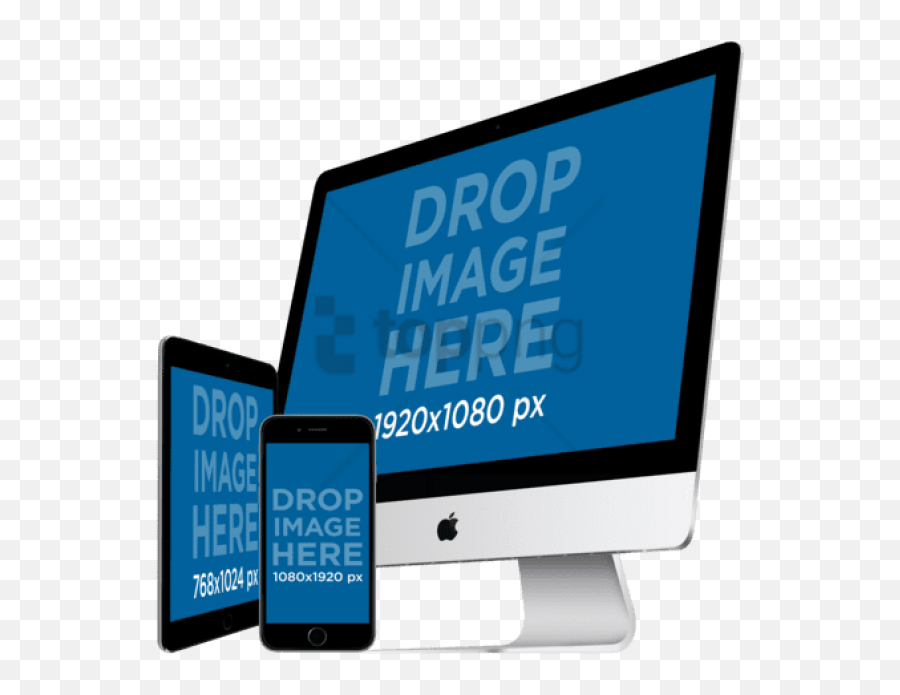 Download Hd Iphone Ipad Mockup Png Transparent Png Image - Ipad Iphone Imac Mockup Emoji,Emojis On Ipad