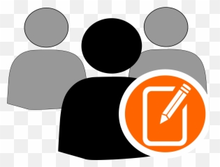 Editingsoftware Clipart Weekly Newsletter - Group Icon User Orange Png Emoji