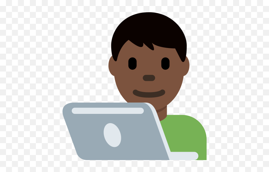 Man Technologist Emoji With Dark Skin - Dr Upendra De Silva,Cd Man Emoji