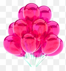 Balloon Ballons Background Celebration - Clear Blue Balloons Emoji