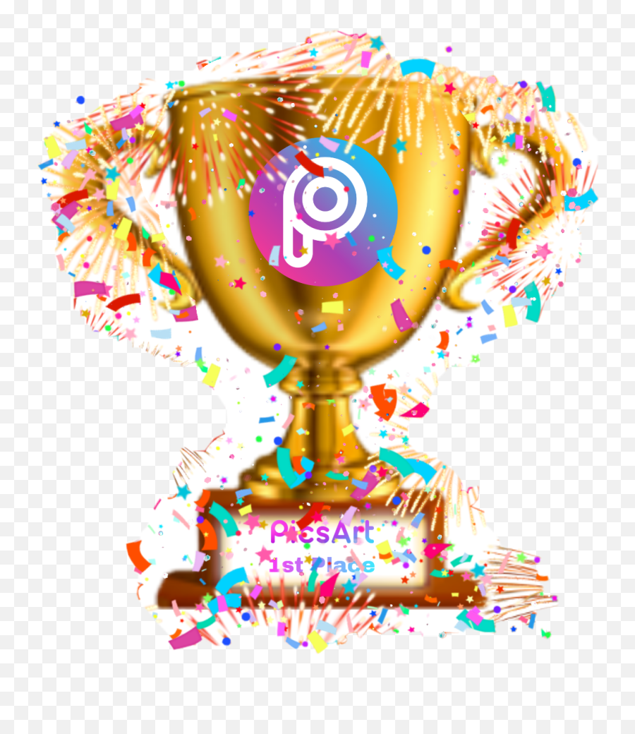 Trophy Emoji Ios Hd Png Download - Picsart Photo Studio,1st Emoji