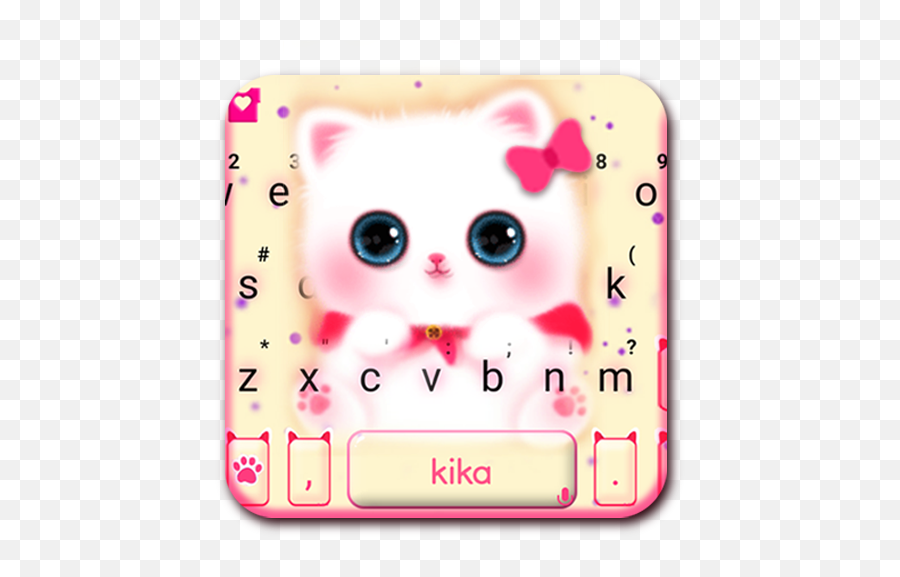 Download Kawaii Kitty Cute Cat Keyboard Theme From Myket App - Cartoon Emoji,Kitty Emojis