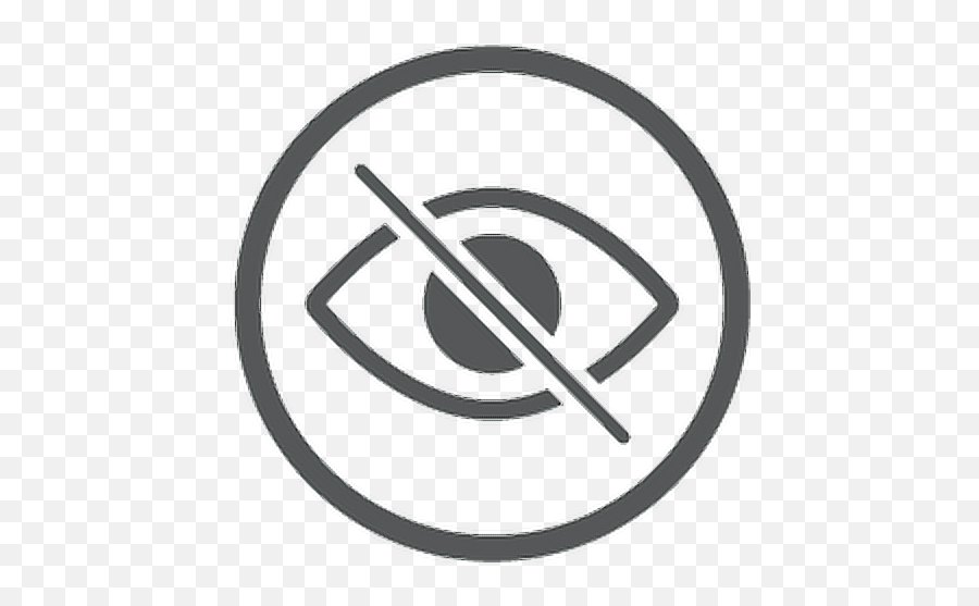 Eye Emoji Cross Circle Grey Gray Unseen Layer Freetoedi - No Visible,Crossed Eyed Emoji