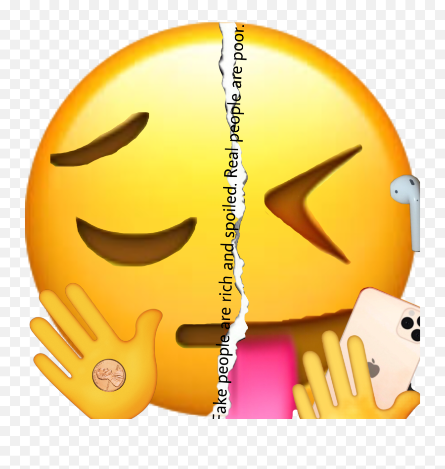 Emoji Poorguy Rich Sticker - Happy,Emoji Butt