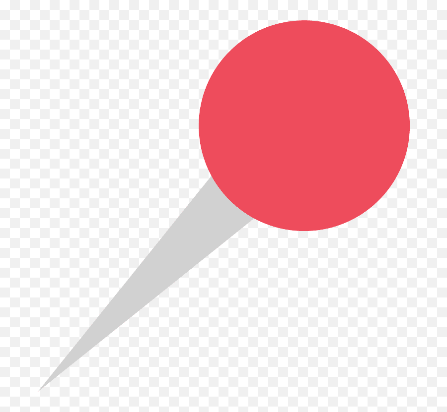 Round Pushpin Emoji Clipart - Dot,Pushpin Emoji