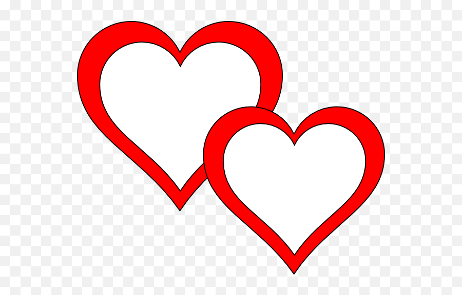 2 Hearts Clip Art Clipart Clipart - Hearts Clipart Emoji,Two Heart Emoji