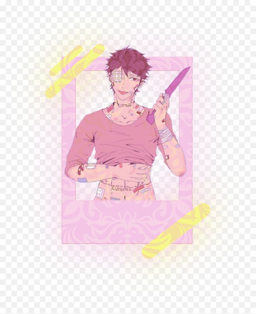 Animeboy Softboy Animecrazy Sexyanime Sticker By Riri - Fictional Character Emoji,Paper And Knife Emoji