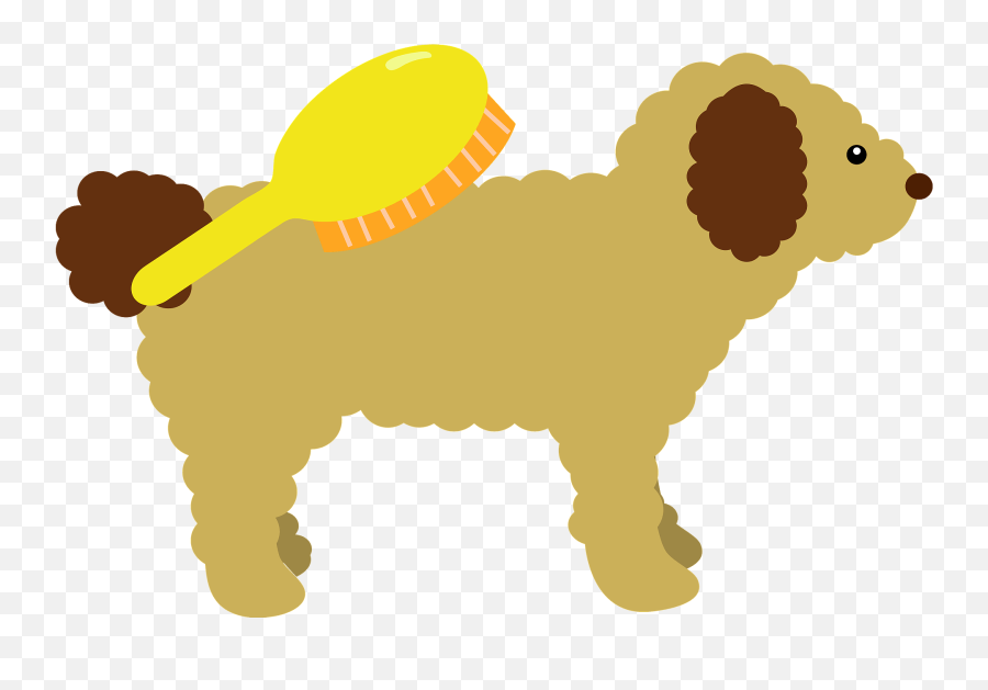 Dog And Brush Clipart Free Download Transparent Png - Dog Brush Clipart Emoji,Pomeranian Emoji