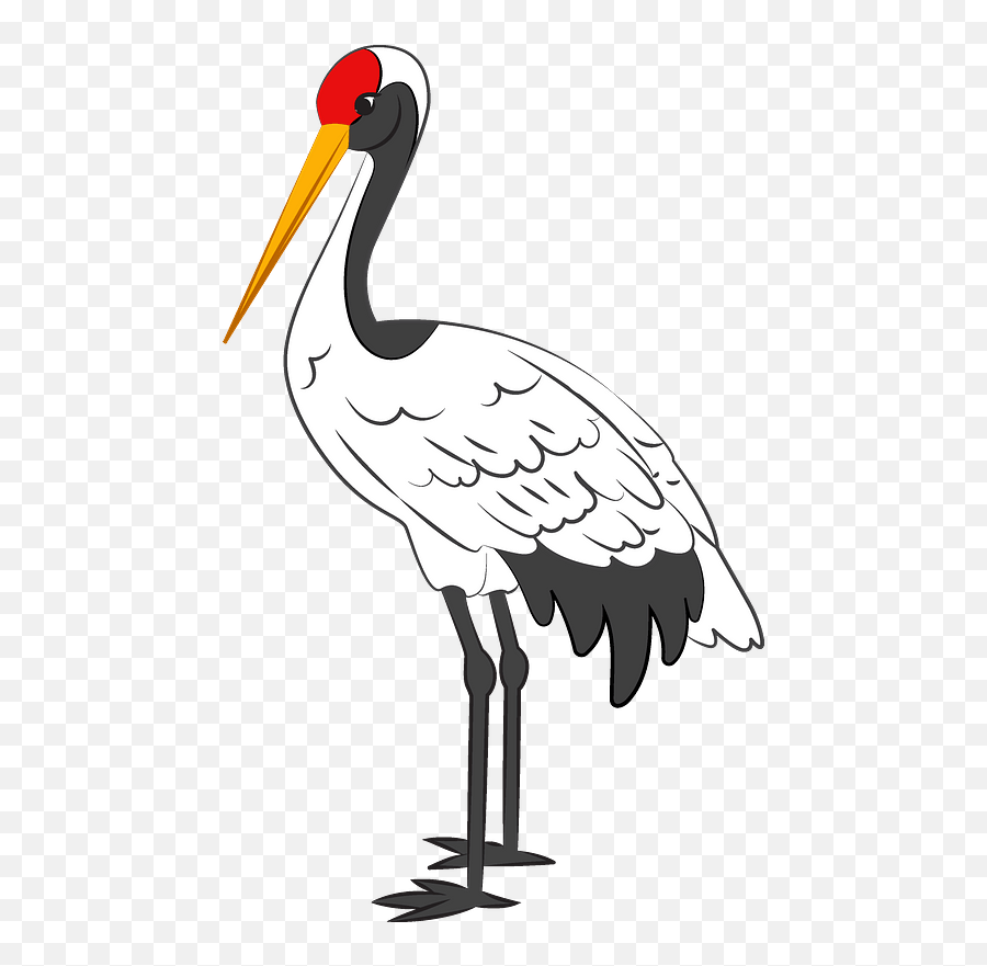 Crane Clipart Free Download Transparent Png Creazilla - Cartoon Crane Bird Clipart Emoji,Stork Emoji