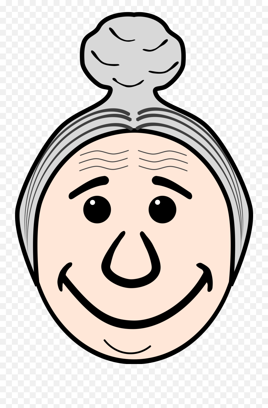 Grandmother Clipart Old Woman Grandmother Old Woman - Grandmas Face Emoji,Granny Emoji