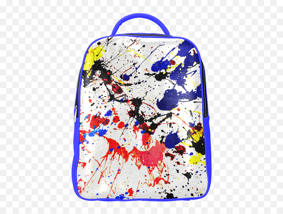 Red Paint Splatter Popular Backpack - Bag With Paint Splatters Emoji,Emoji Backpacks For School