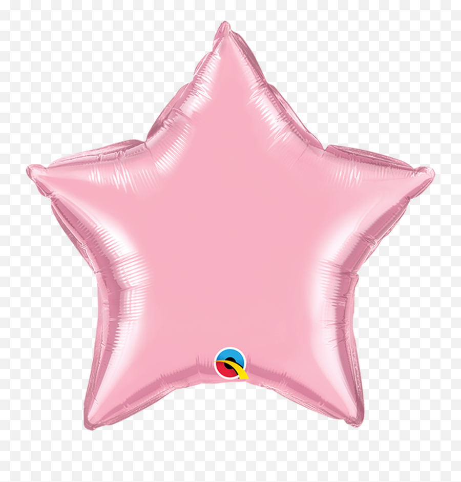 Star Pearl Pink - Pink Star Foil Balloons Emoji,Unicorn Emoji Pillow