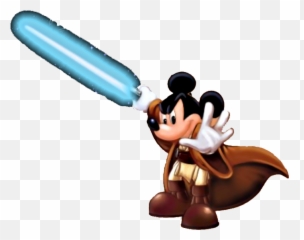 Disney Star Wars Mickey Clipart - Mickey Mouse With Lightsaber Emoji,Star Wars Emoticons