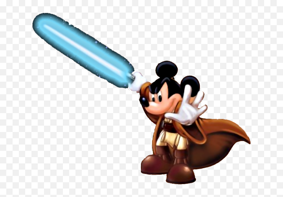 Disney Star Wars Mickey Clipart - Mickey Mouse With Lightsaber Emoji,Star Wars Emoticons