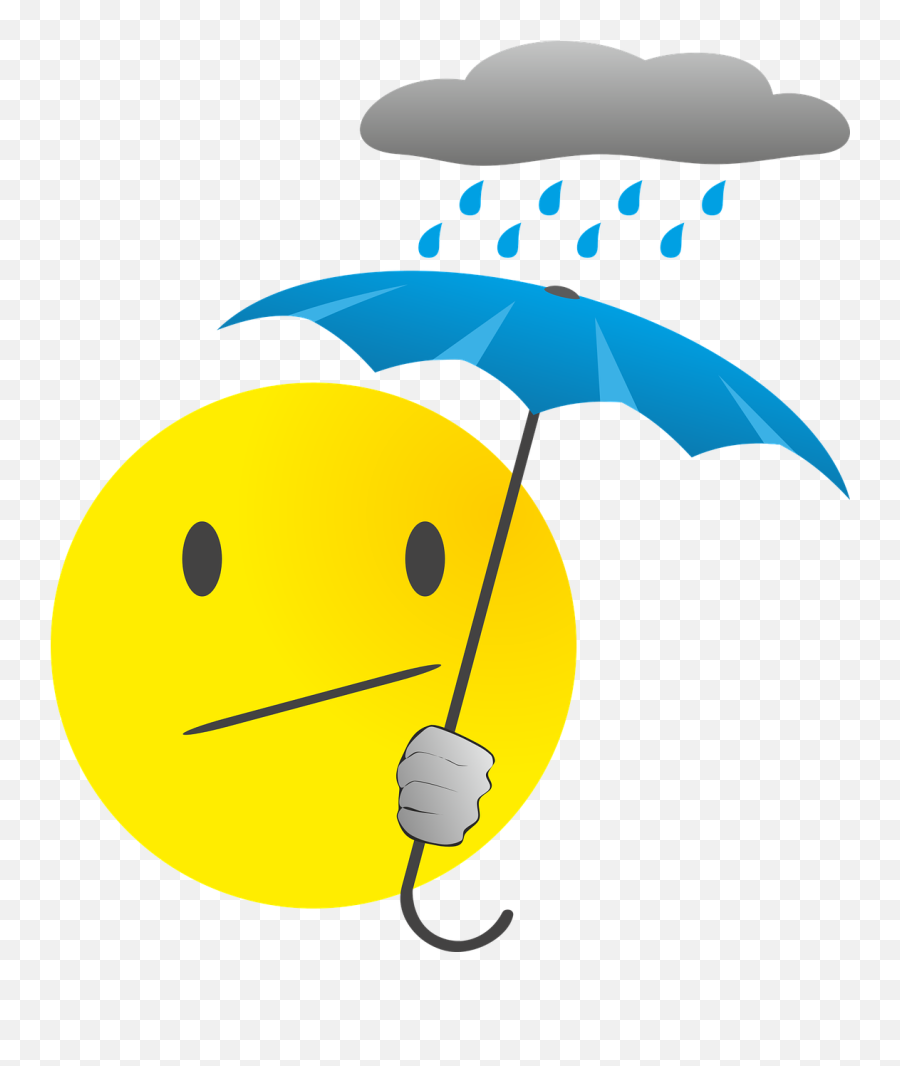 Smiley Emoticon Rain Umbrella Cloud - Good Morning Saturday Rain Emoji,Emoji Symbols