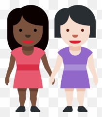 Twemoji12 1f469 - Hautfarben Mann Und Frau Emoji,69 Emoji