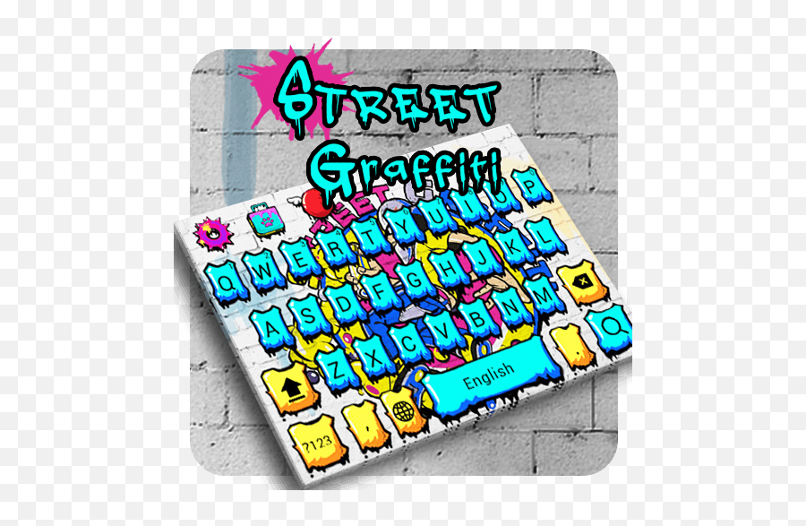 Street Graffiti Theme - Graphic Design Emoji,Rap Emoji Keyboard