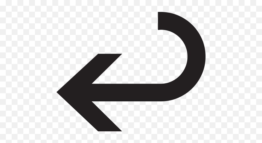 Leftwards Arrow With Hook Emoji For Facebook Email Sms - Toilet Sign On Wall,Left Arrow Emoji