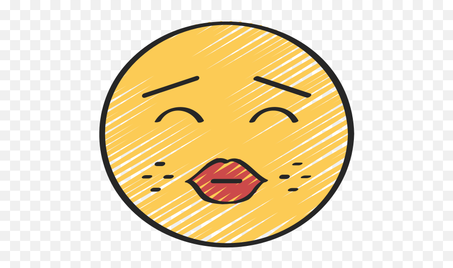 Besos - Circle Emoji,Emoticon Beso