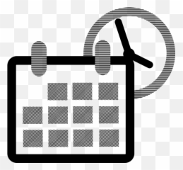 Calendar With Clock - Clipart For Calendar Emoji,Clock Emoji