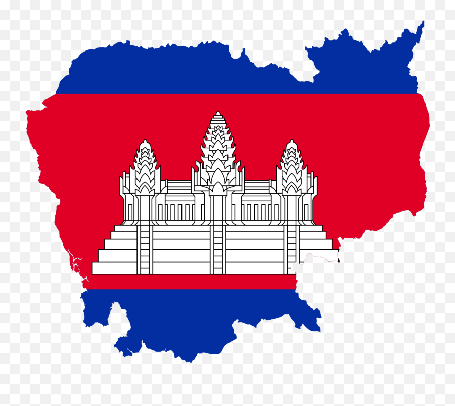 Flag Map Of Cambodia - Cambodia Flag Map Emoji,Khmer Flag Emoji