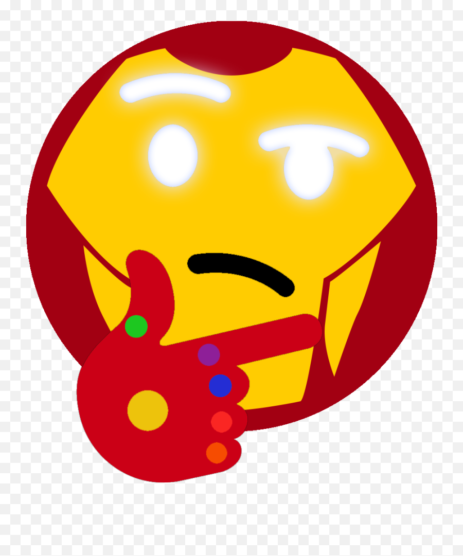 1857 - Smiley Emoji,Iron Man Emoticon