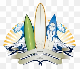 Big Wave Surfing Banner Surfboard - Banner Surfboard Emoji,Surfing Emoji