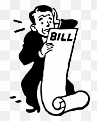 Worried Paying Bills Man Stressed - Bill Clipart Black And White Emoji,Frustrated Emoticon
