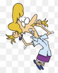 Clipart Girl Pulling Hair Out - Stressed Teacher Clip Art Emoji,Pulling Hair Out Emoji