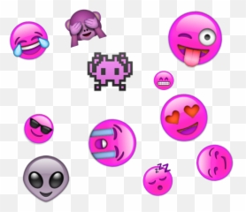 Emoji Purple Feed Alien - Clip Art,Purple Alien Emoji
