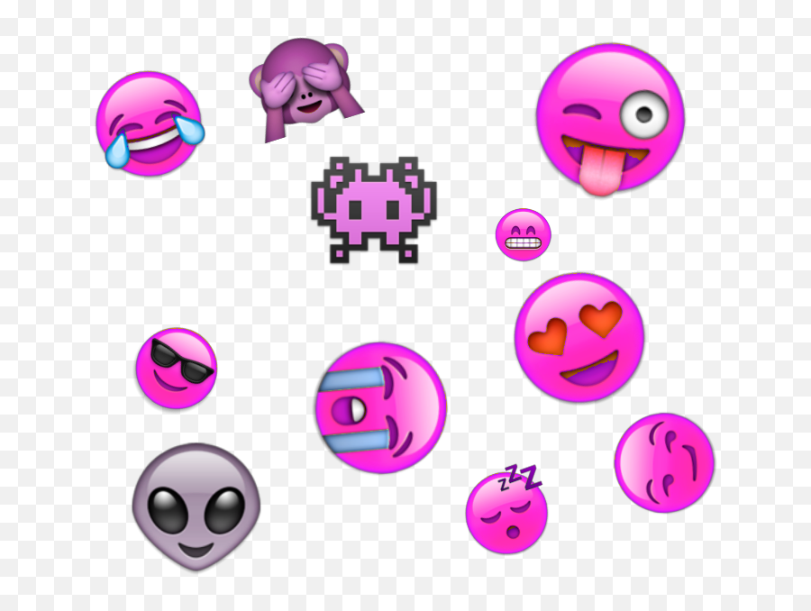 Emoji Purple Feed Alien - Clip Art,Purple Alien Emoji