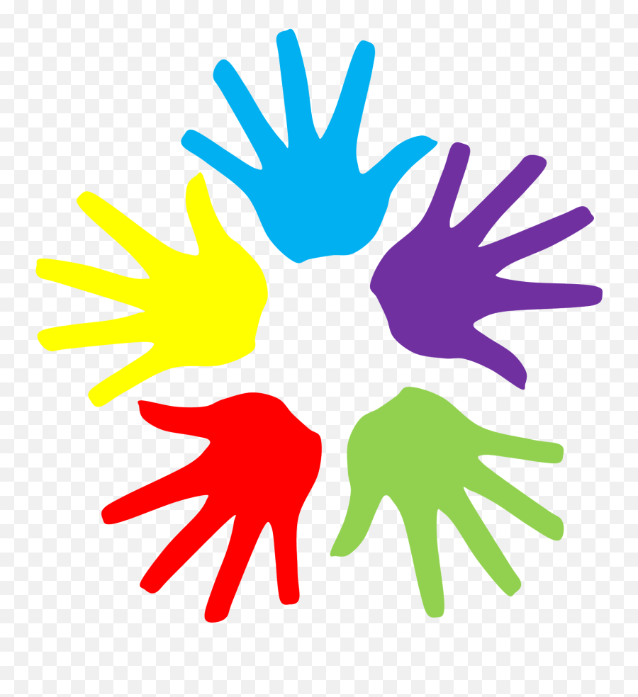 Hands Clipart - Colorful Hands Png Emoji,What Is The Two Hands Emoji