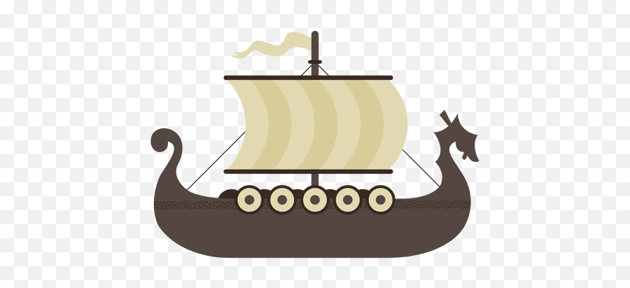 Viking Boat Ship Illustration - Viking Ship Png Emoji,Vikings Emoji