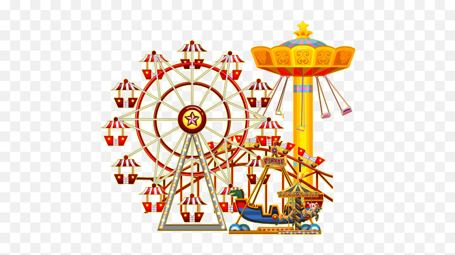 Colorful Carnival - Facile Disegno Ruota Panoramica Emoji,Ferris Wheel Emoji