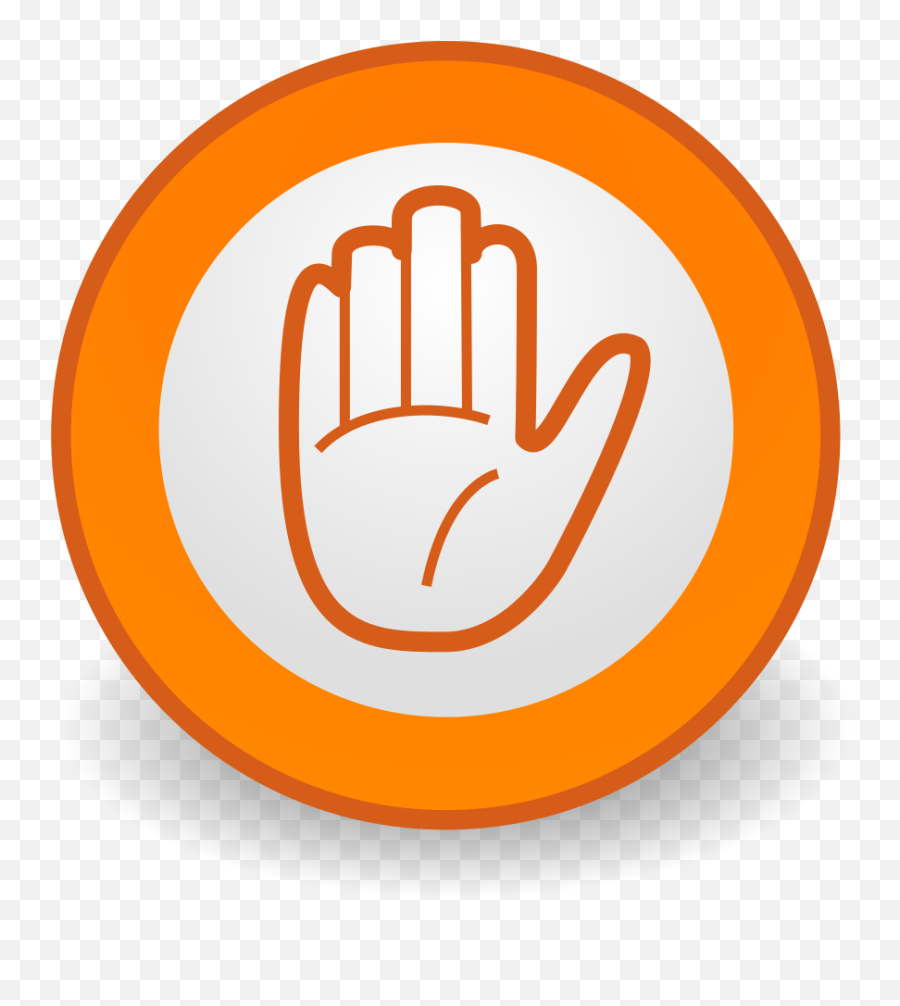 Commons - Hand Stop Sign Clip Art Emoji,Hand Chicken Emoji