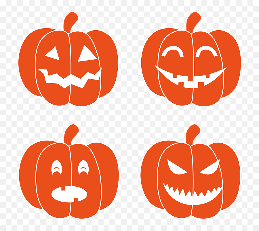 1 Free Funny Cartoon Vectors - Orange Pumpkin Halloween Template Emoji,Christmas Emojis