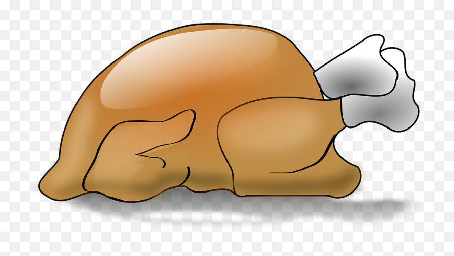 Free Roast Food Vectors - Cooked Turkey Cartoon Clip Art Emoji,Turkey Emoji