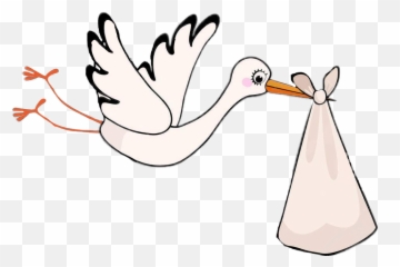 Freetoedit Sticker Stork Newborn Baby - Newborn Transparent Sticker Emoji,Stork Emoji