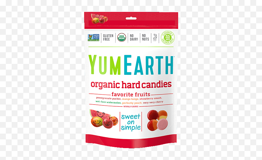 Fruit Flavored Hard Candy - Yumearth Hard Candies Emoji,Candy Sour Face Lemon Pig Emoji