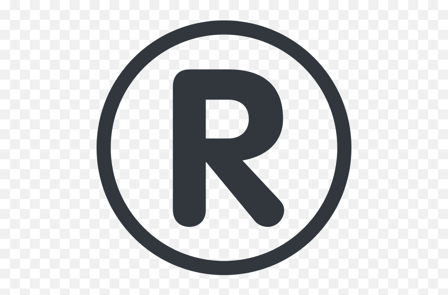 Registered Emoji - R Simbolo,R Emoji
