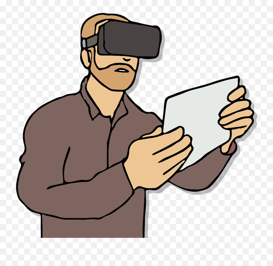 Virtual Reality Vr Technology Playing - Clipart Vr Png Emoji,Man Glasses Lightning Bolt Emoji