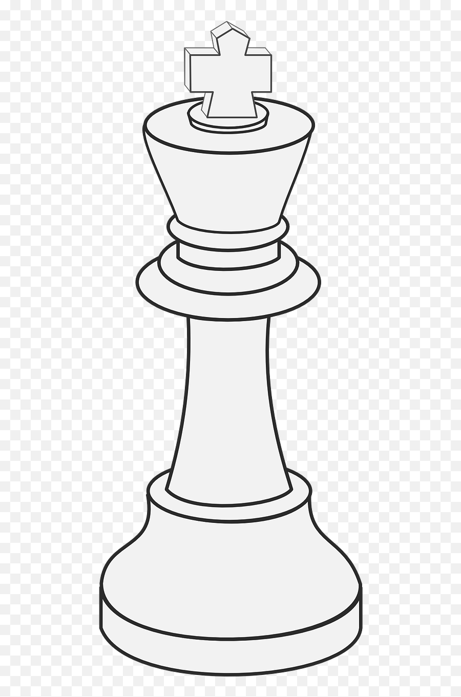 Chess King White Meeple Game - King Chess Piece Cartoon Emoji,Queen Chess Emoji