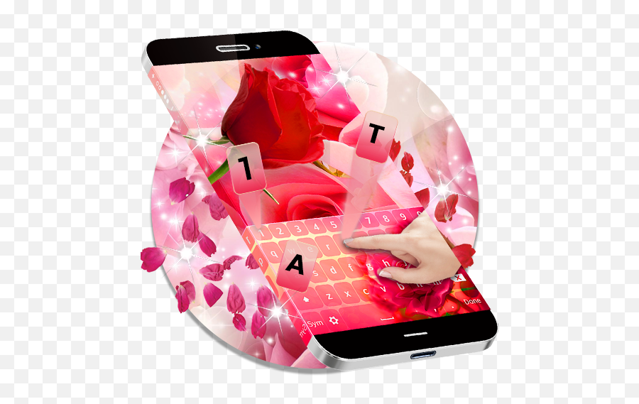 New Pink Rose Keyboard 2019 - Apps On Google Play Mobile Phone Emoji,Burglar Emoji