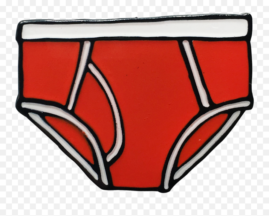 Tighty Whities Pin - White And Red Tighty Whities Emoji,Tighty Whities Emoji