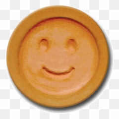 Rycraft design 559 u2013 Happy Face face - Wood Emoji