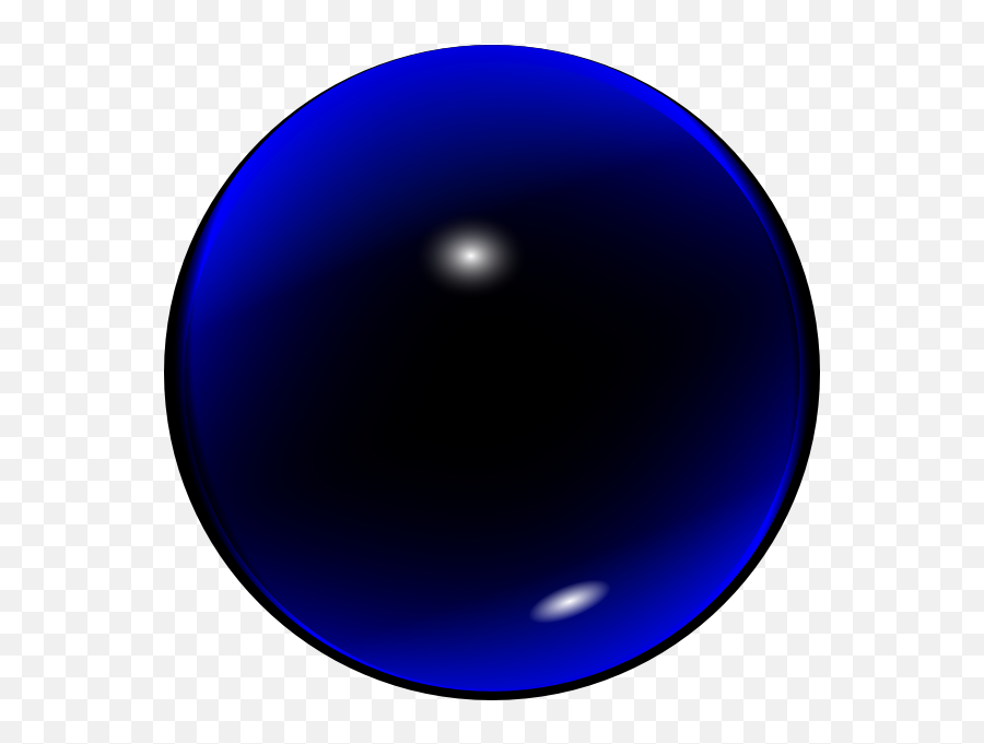 Solid Color Glass Sphere Circle - Clip Art Library Dot Emoji,Crystal Ball Emoji
