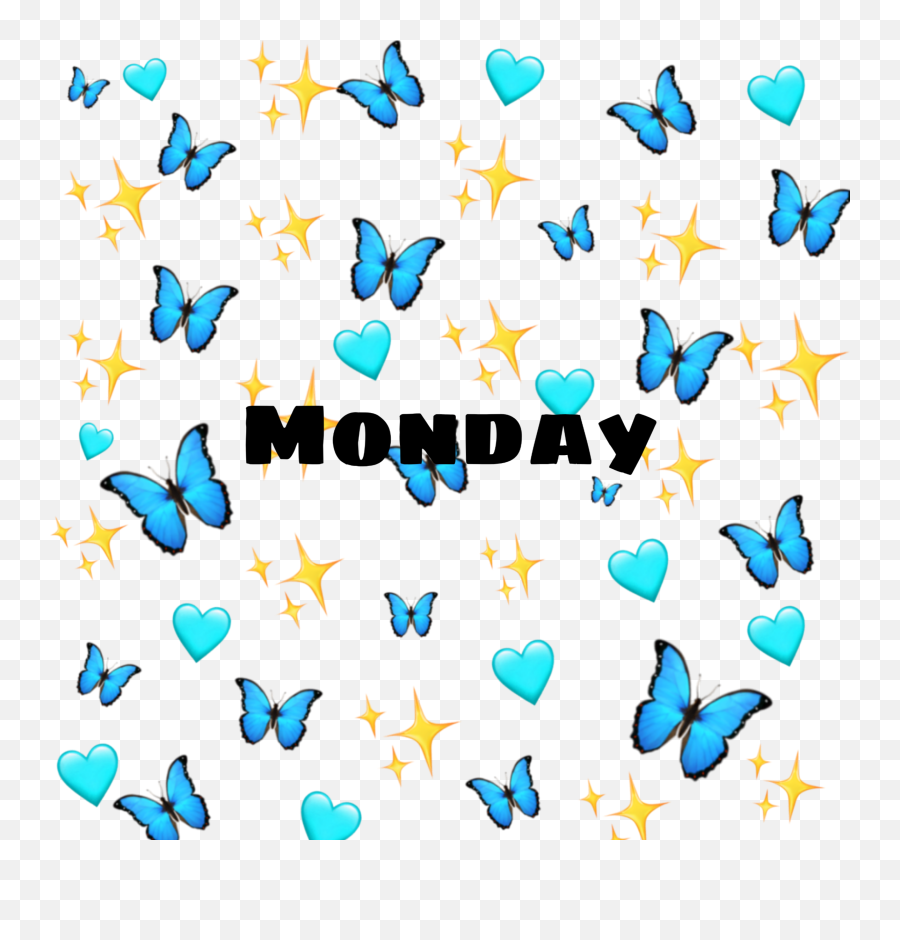 Monday Lundi Papillonsbleus Jadore - Bella Poarch Picsart Edit Emoji,J Emoji