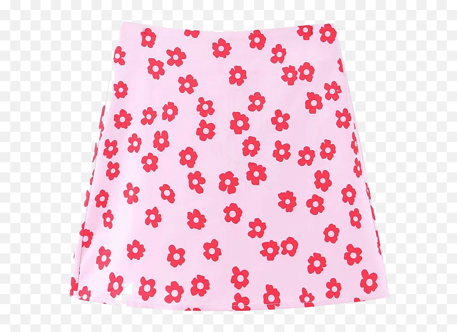 Elegant Mini Skirt With Floral Design - Miniskirt Emoji,Emoji Skirt